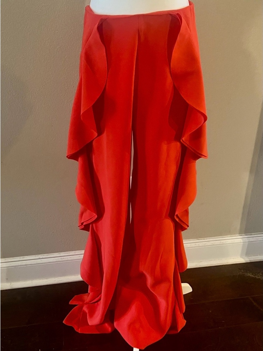 cinq à sept Red Wide Leg Pants